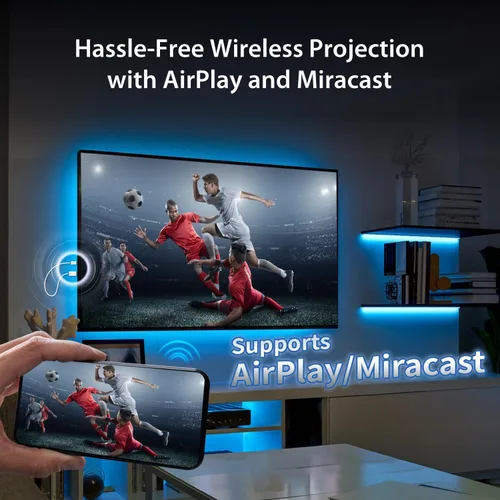 Miniatura 5 de j5create ScreenCast - Mini transmisor y receptor HDMI inalámbrico, 1080p a 60Hz 5G+2.4G, adaptador de pantalla inalámbrico FHD de baja latencia