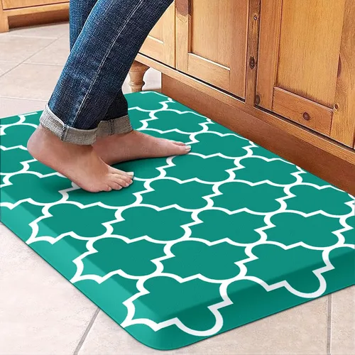 Miniatura 89 de WISELIFE Tapete de cocina acolchado antifatiga, 17.3 x 28 pulgadas, antideslizante, resistente, de PVC, ergonómico, impermeable, cómodo