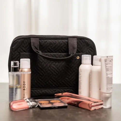 Miniatura 5 de Carrywell - Neceser de viaje con gancho para colgar, organizador de maquillaje, bolsa de cosméticos resistente al agua para contenedores