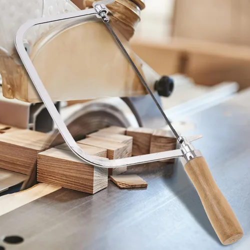 Miniatura 8 de DOITOOL Sierra de afrontamiento de 12 pulgadas para carpintería con mango ergonómico de madera dura y cuchillas de repuesto, sierra de mano