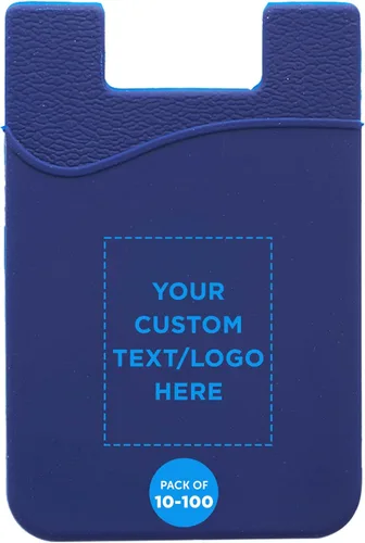 Miniatura 13 de DISCOUNT PROMOS Maya Basic - Juego de carteras de silicona para teléfono 10/50/100 - Texto personalizable, logotipo, adhesivo fuerte
