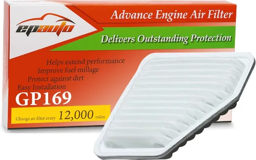 EPAuto GP169 (CA10169) Filtro de aire de motor, repuesto para Toyota Camry V6, Avalon, RAV4, Matrix, Venza, Corolla XRS, Scion tC, xB, Lexus ES350,