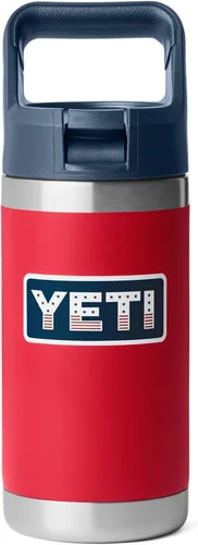 Miniatura 41 de YETI Rambler Jr. - Botella de 12 onzas para niños, con tapa con pajilla Rojo rescate