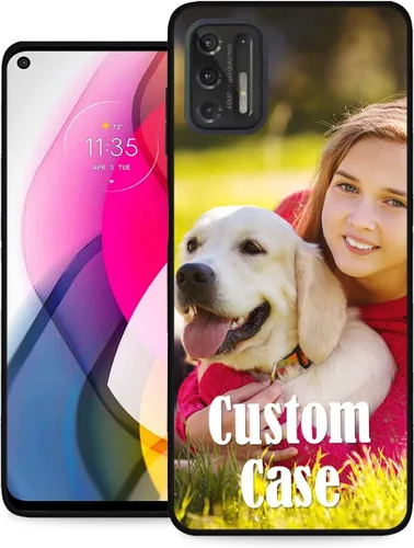 Miniatura 10 de Funda personalizada para Motorola Moto G Stylus 2020 con nombre de foto, texto y foto, GStylus personalizado -20 funda suave y fina (negro) de 6.4