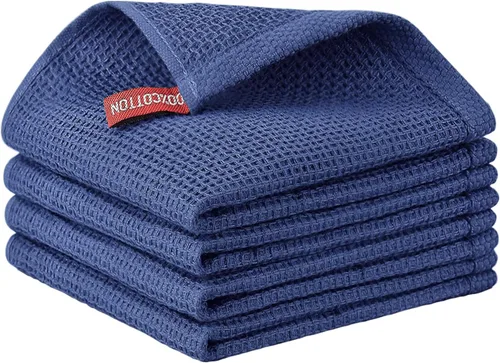 Miniatura 43 de Nialnant - Toalla de cocina 100% algodón, tejido gofre, suave, absorbente y de secado rápido, toallas para secar platos, trapos de limpieza - Multi