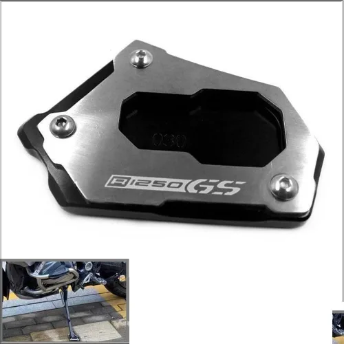 Miniatura 2 de Almohadilla lateral de motocicleta para B&MW R1250 GS R 1250 GSA R 1250GS HP motocicleta CNC soporte lateral ampliar extensión Kickstand R1250GS 3