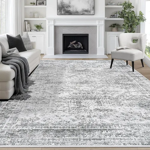 Miniatura 93 de 5x7 Area Rugs for Living Room Rug Washable: Abstract Rug for Dining Room Bedroom Carpet Non Slip 5 by 7 Indoor Modern Nursery Home Office Beige