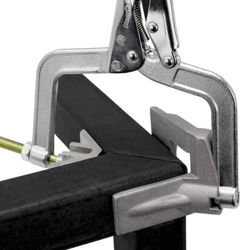 Miniatura 3 de Strong Hand Tools JointMaster, herramienta de sujeción de ángulo de 90 grados, profundidad de garganta: 3", capacidad máxima: 1-1/4", OAL: 8-1/2
