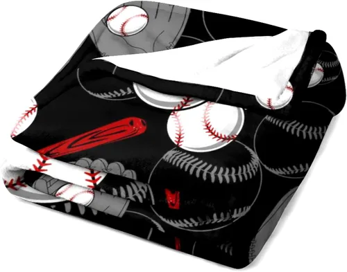 Miniatura 3 de Manta de fútbol súper suave, ligera y acogedora con impresión 3D de franela de béisbol y baloncesto para fanáticos del deporte, regalos para niños