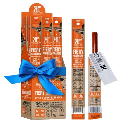 Miniatura 13 de Paquete de variedad de palitos de res Righteous Felon Snack saludable para adultos Sin gluten y ceto Bajo en azúcar y alto en proteínas
