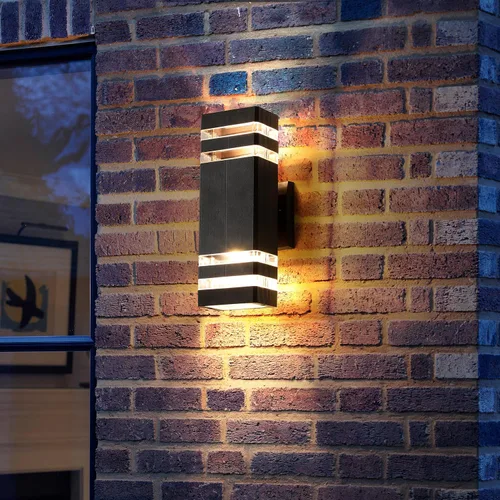 Miniatura 19 de Luminaria para exteriores, moderna lámpara de pared para exteriores, aplique de pared exterior negro, luces impermeables para porche exterior