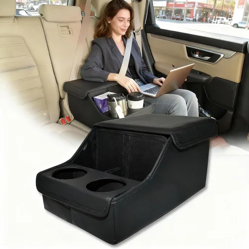 Miniatura 7 de Organizador de automóvil para niños, organizador de automóvil fácil de alcanzar y almacenamiento para asiento trasero entre asientos con caja