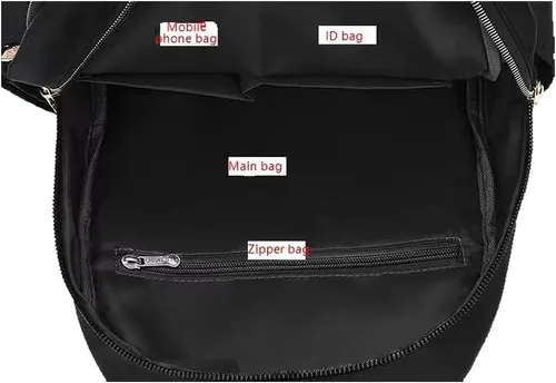 Miniatura 5 de go-done Mochila para mujer, Negro1, Moda