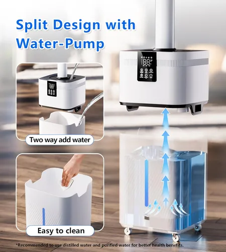 Miniatura 3 de Humidificador comercial de 30 l/7.93 galones para habitación grande, 4200 pies cuadrados, humidificadores de 101.4 fl oz/h para toda la casa
