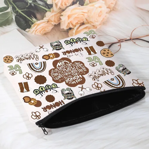 Miniatura 3 de POFULL Brownie Troop Gift Scout Brownie Bolsa Cosmética Scout Troop Regalos