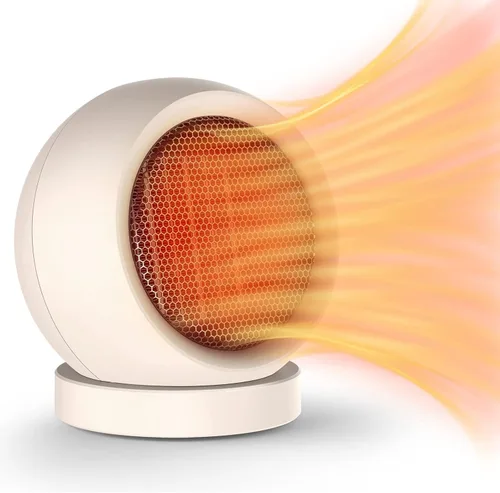 Miniatura 9 de Calentador de escritorio, calentador de escritorio de 600 W de eficiencia energética para uso en interiores, seguro y silencioso para dormitorio