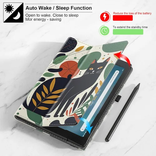 Miniatura 3 de COOWPS Funda para tableta Amazon Fire HD 10 (13ª/11ª generación, versión 2023/2021) de 10.1" – Funda plegable delgada con función de encendido