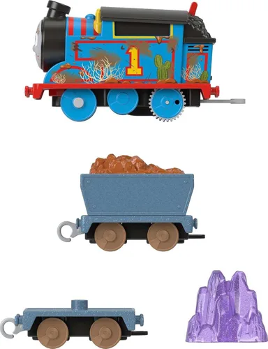Miniatura 6 de Thomas & Friends Tren de juguete motorizado con cuevas de cristal Thomas motor alimentado por batería con carga para preescolar juego de simulación