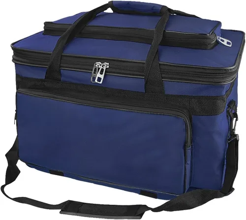 Miniatura 7 de Bolsa de almacenamiento de suministros de arte de gran capacidad con correas, impermeable, suministros de dibujo, bolsa de viaje portátil