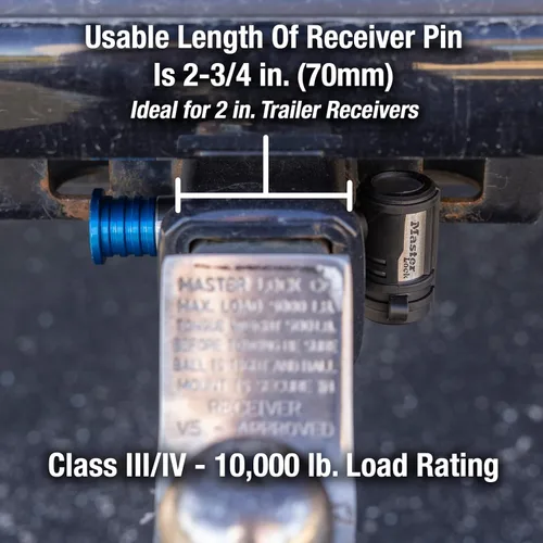 Miniatura 5 de Master Lock 1480DAT Stainless Steel Receiver Lock for 5/8 in. Receiver Hole