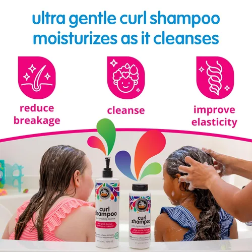 Miniatura 2 de SoCozy Champú para rizos Para cabello de niños Limpiador ultrahidratante Sin parabenos, sulfatos, colores ni tintes sintéticos, crema dulce