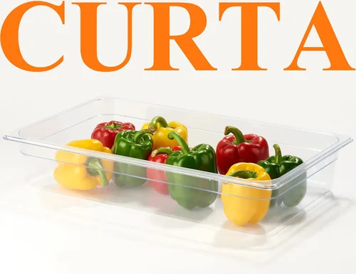 Miniatura 7 de CURTA Paquete de 6 sartenes NSF para alimentos, tamaño completo de 4 pulgadas de profundidad, policarbonato comercial de plástico transparente apto