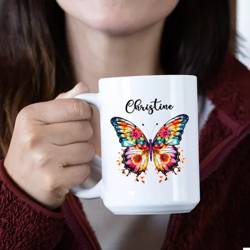 Miniatura 5 de Taza de cerámica personalizada con nombre – Taza de café personalizada regalo para amigos, compañeros de trabajo, cumpleaños, taza de viaje