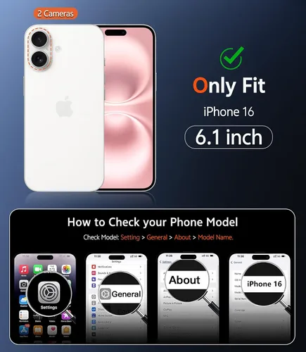 Miniatura 1194 de FNTCASE Funda para iPhone 13 Pro-Max: Fundas magnéticas transparentes compatibles con Magsafe Slim anti amarillamiento protección contra caídas