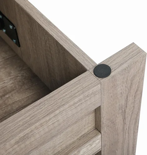 Miniatura 6 de Yaheetech Mesa auxiliar moderna con parte superior elevable con compartimento de almacenamiento oculto y 2 estantes abiertos, mesa de centro