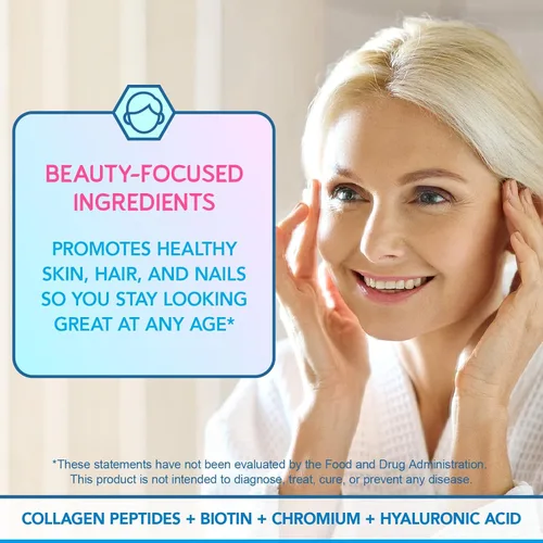 Miniatura 5 de BioEmblem Probióticos de belleza para mujeres, 35 mil millones de UFC, 14 cepas con biotina, colágeno, prebióticos para la salud digestiva, piel