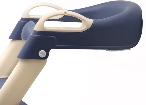Miniatura 8 de Escalera de asiento de entrenamiento para niños pequeños, silla de inodoro con escalón más ancho, entrenador de baño para niños pequeños Azul