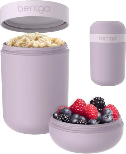 Miniatura 10 de Bentgo Snack Cup - Contenedor de bocadillos reutilizable con diseño a prueba de fugas, compartimento para aderezos y tapa de doble sellado, portátil