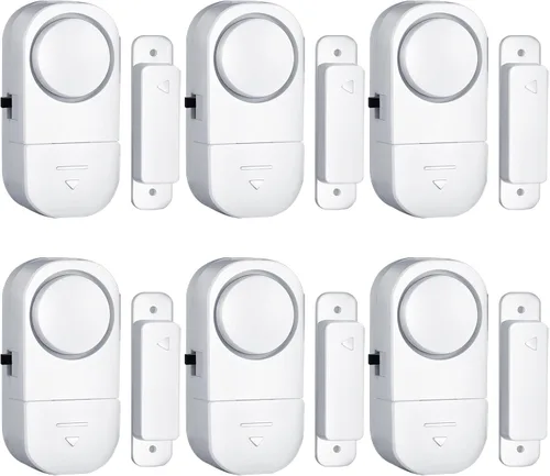 Miniatura 8 de Alarma de puerta y ventana, alarma de puerta de 95 dB para seguridad de los niños, sensor inalámbrico, alarma antirrobo de ventana, alarmas