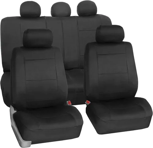 Miniatura 24 de FH Group Juego completo de fundas de neopreno impermeables para asiento de automóvil, de tres filas y 7 plazas, listas para bolsa de aire