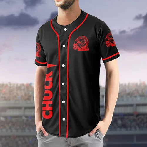 Miniatura 3 de Camiseta de béisbol gráfica, linda camiseta de béisbol de personajes de película de dibujos animados, regalo para hombres y mujeres, divertida
