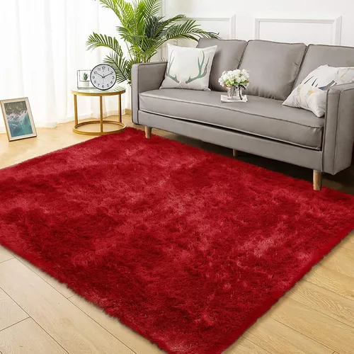 Miniatura 27 de CAROMIO Alfombra Corredor Esponjosa para Dormitorio Sala de Estar 2x6 Pies, Alfombras de Área Shag Alfombra de Felpa Suave Gruesa Larga de Piel Tie