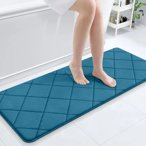 Miniatura 68 de OLANLY Tapete de baño de espuma viscoelástica de 24 x 16 pulgadas, ultra suave y absorbente, lavable a máquina, cómodo tapete de baño para suelo