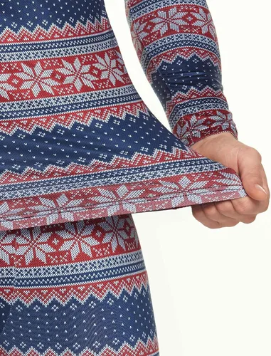 Miniatura 6 de TSLA Conjunto de ropa interior térmica para hombre, pantalones largos con forro polar suave, capa base cálida de invierno, parte superior e inferior