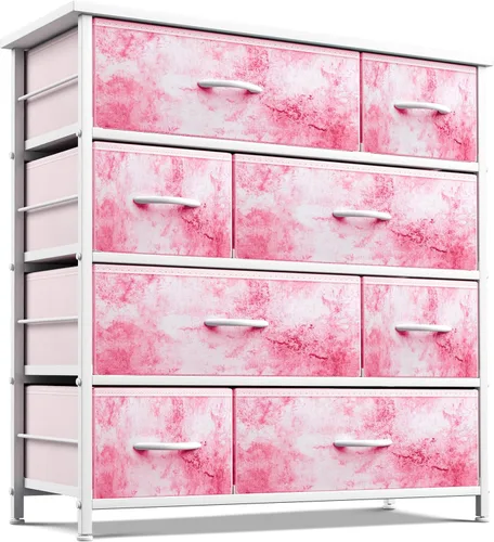 Miniatura 20 de Sorbus Cómoda con 8 cajones – Cómoda de almacenamiento de muebles para niños, adolescentes, dormitorio, guardería, sala de juegos, ropa, juguetes