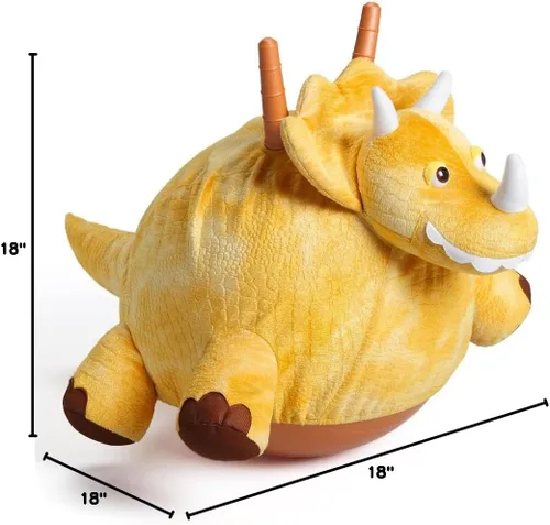 Miniatura 5 de WALIKI Hopper Ball - Juguete de dinosaurio para niños de 3 a 5 años Dino Ride-On Hippity Hop Juguete de salto para interiores y exteriores