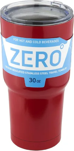 Miniatura 2 de Zero Degree vaso de viaje con aislante, sellado al vacío de acero inoxidable, Rojo