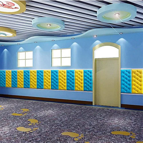 Miniatura 8 de Paneles de pared de espuma autoadhesivos 3D, 23.6 x 11.8 pulgadas, decoración de cuero revestido de cuero, anti-colisión, cojín suave para cubrir