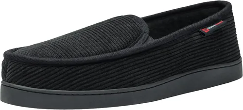 Alpine Swiss Steve - Pantuflas anchas tipo mocasín para hombre, de espuma viscoelástica, sin cordones, para interiores