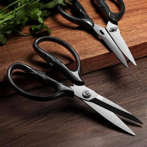 Miniatura 7 de SHAN ZU Tijeras de Cocina de Servicio Pesado de Titanio de 8.4" - Tijeras de Acero Inoxidable Japonés 5Cr15MoV, Tijeras Desmontables Multiusos