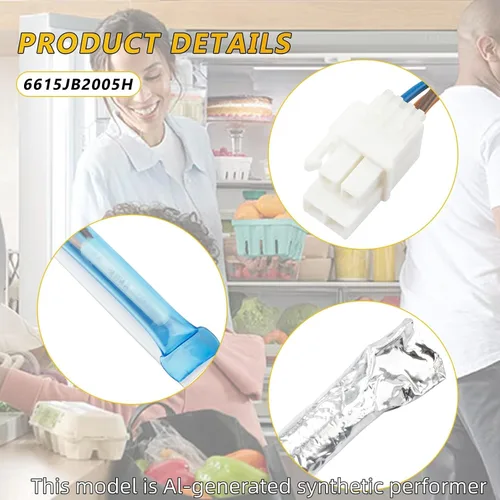 Miniatura 4 de 6615JB2005H Sensor de temperatura del refrigerador compatible con LG, Samsung y Kenmore. El conjunto del sensor de descongelación sustituye a