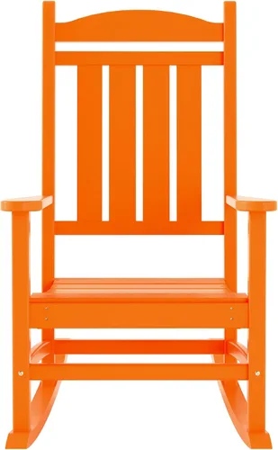 Miniatura 5 de WestinTrends Malibu - Mecedora para exteriores/patio, color naranja