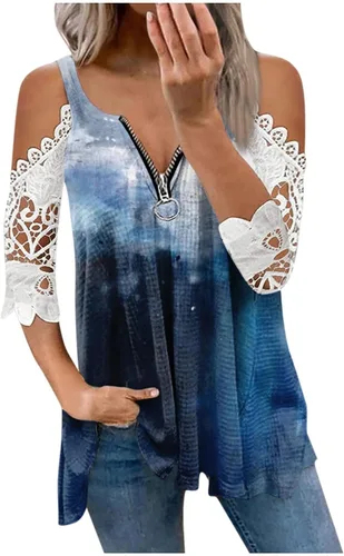Womens Shirts Dressy Casual 2023 Elegant Holiday Blouses Travel Casual Going Out Tops Short Sleeve T-Shirts