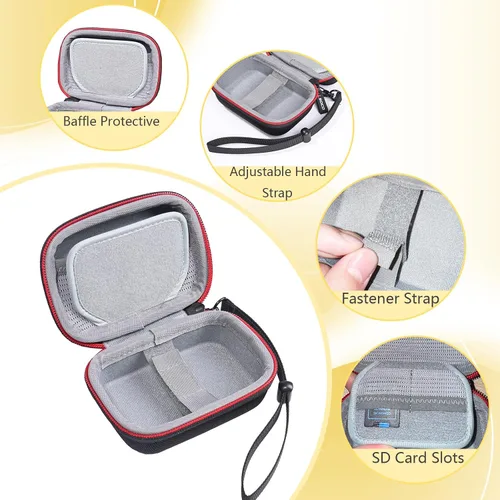 Miniatura 4 de RLSOCO Funda para cámara digital KODAK PIXPRO FZ55/FZ45/FZ53/FZ43/FZ41 16MP Bolsa de malla para baterías, cable, tarjeta de memoria, lector