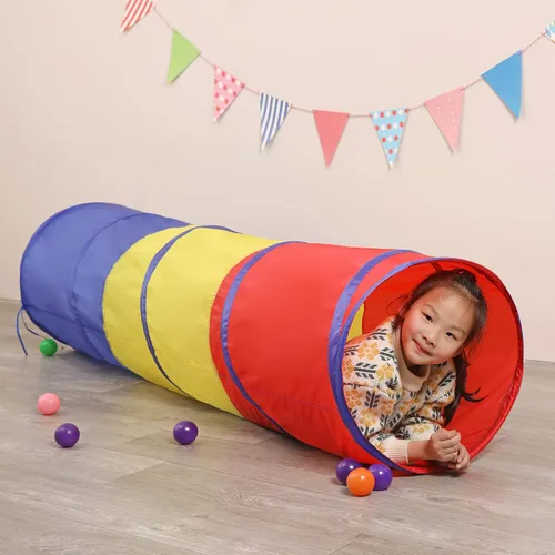 Miniatura 2 de Túnel de juego gateando para niños [túnel de arco iris portátil emergente] para niños, niños pequeños, niños y niñas, mascotas, perros y gatos