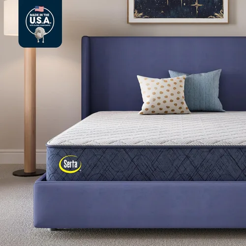 Miniatura 9 de Serta Five Star - Colchón Tranquility de 10 pulgadas, mediano, soporte lumbar zonificado, alivio de presión, espuma refrescante, colchón cama en una